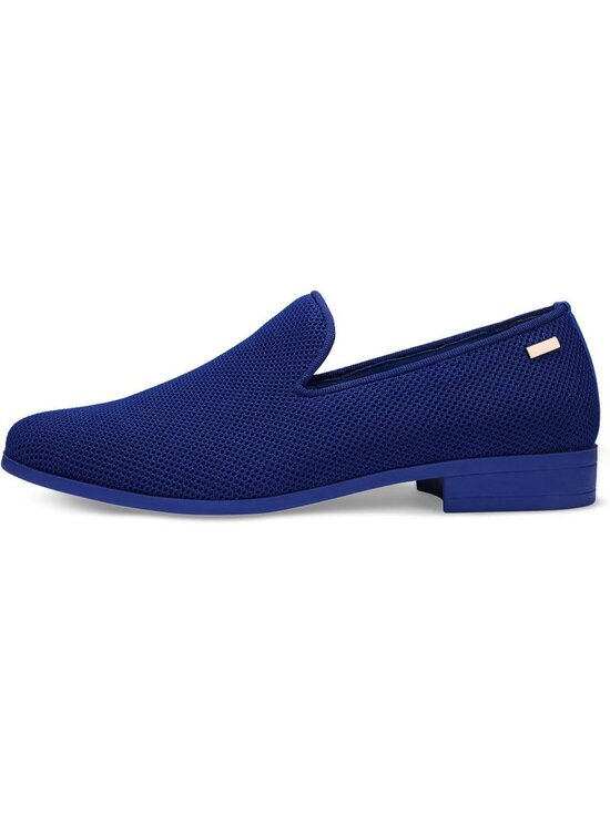 UUBARIS Men\'s Klein Blue Elegant Tuxedo Loafers Slip on Dress Shoes Formal Shoes main image 4